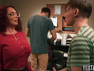 hey students, wanna double penetrate this busty milf teacher?