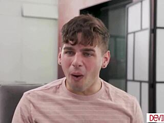 Stepcousin naked on bed craves monster cock fuck