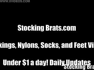 Craving Her Cute 18+ Toes For Footjob Lick And Suck?