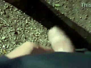 brazilian bbw couple flashes huge saggy tits after dinner then blows him outdoors