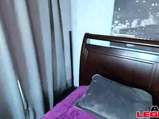 kinky blonde ophelia kaan gapes big pussy on huge cock pov