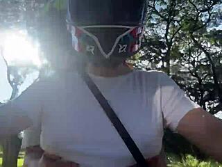 daddy picks up busty latina didi client no bra huge tits