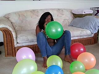 you wanna watch me blow up balloons with ebony tits huh???