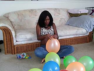 you wanna watch me blow up balloons with ebony tits huh???