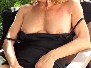 god my shaved pussy's dripping outdoors in heels