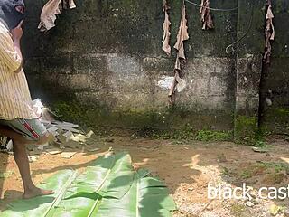 hey cutie wanna see this petite african teen ride monster black cock outdoors