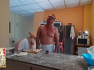 naked cooking nudist maid housewife juicy pussy kitchen backstage 🍳🔥👣