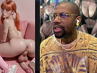 Petite transgender teen jerks huge cock until massive cumshot explosion