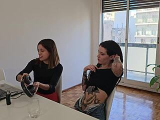 i pound her juicy latina ass doggystyle while boyfriend watches nearby