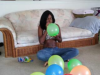 you wanna watch me blow up balloons with ebony tits huh???