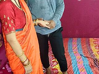 Cute bhabhi bends for devar's rough anal after oily massage