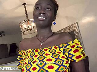 saggy tits ebony babe sloppy bj wild reverse cowgirl ride 😈💦