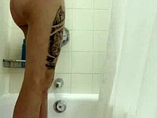 that bath groping leads right into her hot handjob action