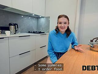 Naughty College Slut Begs for Anal from House Manager