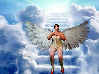 Angelic granny elegance teases me close-up then diddles with dildo till I cum hard