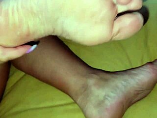 i love moisturizing my sexy wet feet