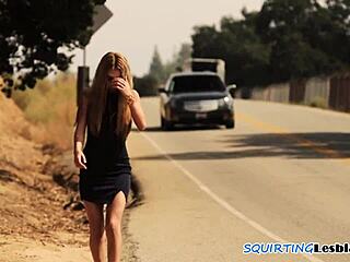 dyke marshal fingers squirting prisoner pussy hard!