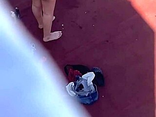 voyeur spies argentinian bikini neighbors sunbathing on terrace part four