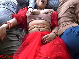 Desi stepmom's tight pussy tempts stepson with dirty hindi talk and hardcore pounding