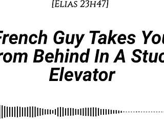french guy pins you doggystyle in stuck elevator... real accent, emotional kisses, dirty whispers, slow rubbing buildup