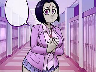 schoolgirl raven's ass wrecked by monster cock