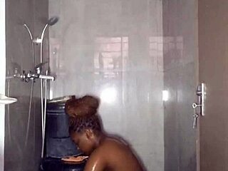 UNCENSORED NAUGHTY AFRICAN STUDENT NURSE BATHES THICK 19YO TITS FOR FETISH!