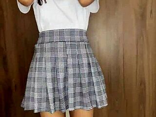 Petite 18+ Schoolgirl's Nude Body Dance and Masturbation Worship!