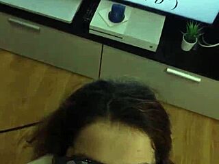 Teacher Fucked Hard and Glasses Covered in Cum