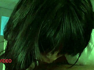 stockings asian milf slurps cock hungrily then spreads for intense pov pounding