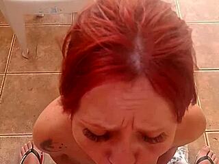 Married Redhead Fucks Lover in Rec Area. Cuck Husband Works Late