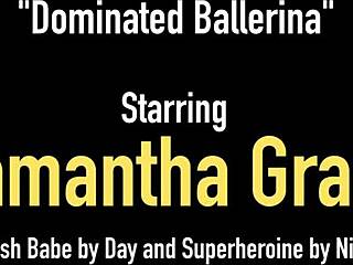 slap that slut samantha grace smacks bound lesbian ballerina penny barber hard!