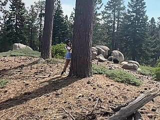 alice in wonderland sucks huge cock deep then gets banged outdoors 😍🍆💦