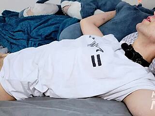 damn i'm so horny today fingering my ass with buttplug spooning sloppy