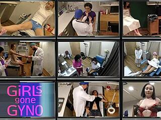 tampa uni nurse katie cummings spreads latex-gloved ass for patient vibrator exam backstage