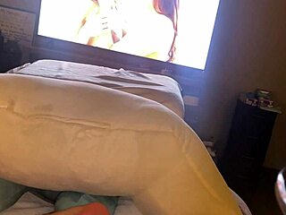 damn this young teen's tight shaved booty stretches slow in lingerie toys