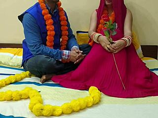 Newlywed Desi Bride's First Rough Fuck With Addicted Husband Close-Up