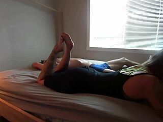 Bound Helpless Boyfriend Teased to Sensitive Nipple Orgasms