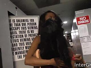 jezabel sarah ebony big tits suck white cock gloryhole interracial