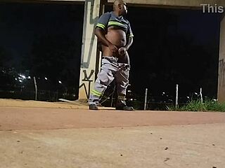 me touching myself out on the street...