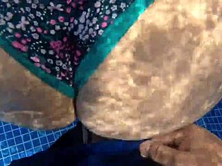 that milf's huge ass gets pounded in the pool, she craves cock over chow