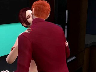 that stunning tattooed redhead licks pussy and rides cock to wild orgasm