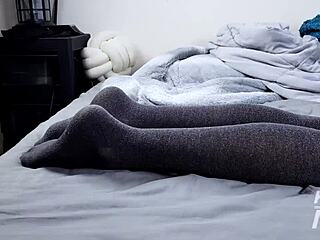 damn i'm so horny today fingering my ass with buttplug spooning sloppy