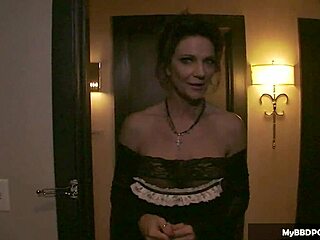 hotel maid deauxma rides bbc bareback, gaping ass to mouth cumshot
