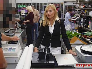 hot blonde milf gets pounded hard by pawn keeper