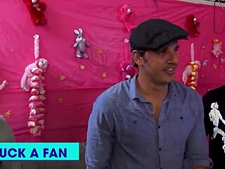 Lucky fan rams Tory Lane and horny Megan in wild threesome