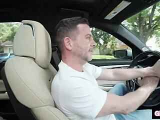 hitchhiker babe's tight pussy quivers riding monster cock for creampie ride payment