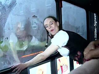 Gundula Pervers Swallows Popeye's Thick Cum Facial