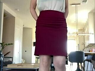 Step-mommy's big clit and pantyhose drive you wild with lust.