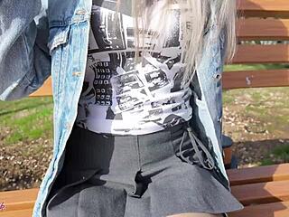 Romantic Outdoor Walk With Remote CONTROLLED VIBRATOR Buzzing In My Wet PUSSY.