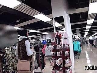 Adorable Czech Nympho Seduced in Mall, Clothes Ripped, Pounded Hard in POV